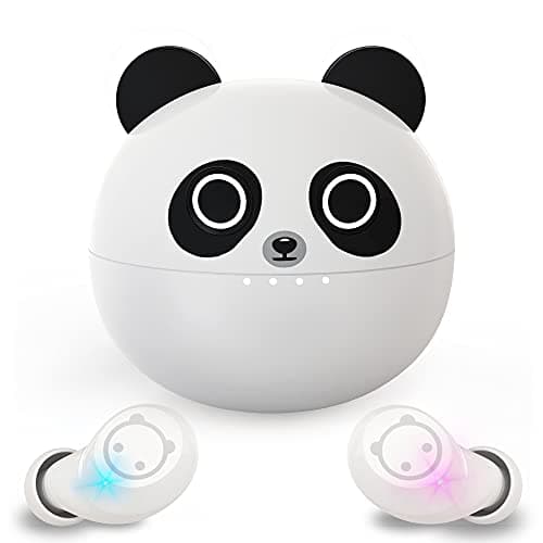 Image of AMAFACE Kids Wireless Earbuds,Bluetooth 5.3 in Ear Headphones with Dual Mic Cute Panda Design HiFi Stereo Lightweight Earphones for children Earphones with Mini Portable Charging Case
