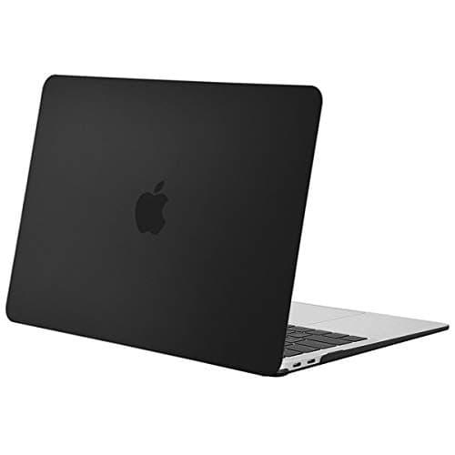Image of MOSISO Compatible with MacBook Air 13 inch Case M1 A2337 A2179 A1932, Protective Hard Shell Cover Compatible for MacBook Air M1 Case 13.3 inch 2021 2020 2019 2018 Retina Touch ID, Black