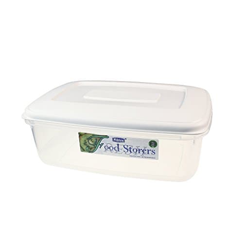 Image of Whitefurze Plastic Food Storage Container Rectangular 2L