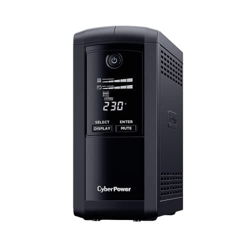 Image of Cyberpower VP700EILCD Value Pro Computer Power Supply, 390 W, 230 V, Black