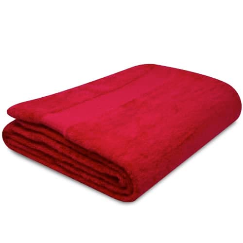 Image of Towelogy® Quick Dry Large Bath Towels Set Egyptian Cotton Ring Spun Premium Hotel Quality Super Absorbent Bathroom Towel 70x125cm (Red Wine, 1)