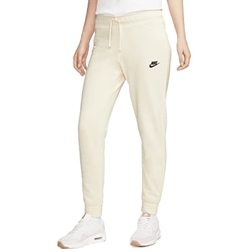 Image of NIKE DQ5174-113 W NSW Club FLC MR Pant Tight Pants Women's Coconut Milk/Black Size L