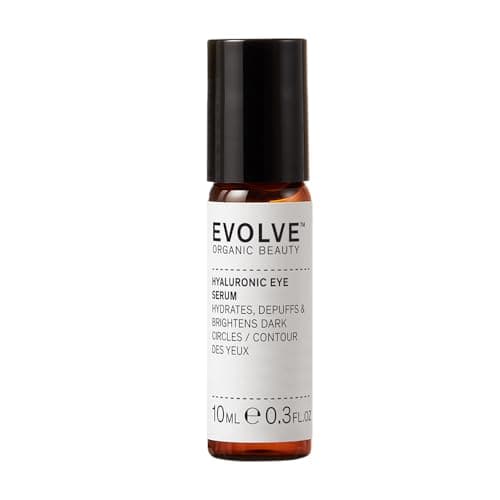 Image of Evolve Organic Beauty Eye Serum with Hyaluronic Acid, Tuberose Plant Cells & Organic Cucumber Extract - Hyaluronic Acid Serum for All Skin Types (10 ML)