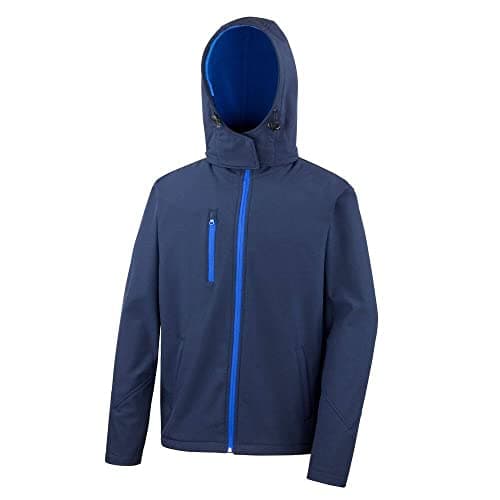 Image of Result R230M Core Tx Performance Hooded Softshell Jacket - Navy/Royal, Small
