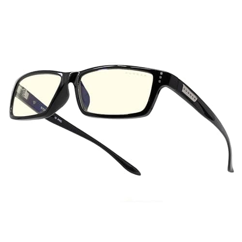 Image of Gunnar Gaming and Computer Eyewear - Riot, Frame Colour: Onyx, Lens Tint: Clear (Blocks 35% Blue Light & 100% UV Light) - Blue Light Blocking Glasses - Patented lens
