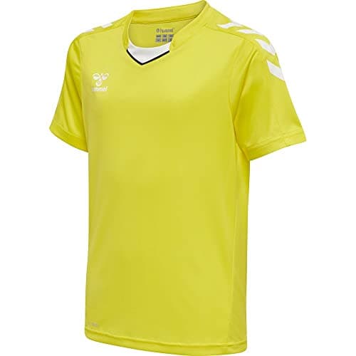 Image of hummel hmlCORE XK Poly Jersey S/S Kids, Unisex Kids T-Shirt, 116 - Blazing Yellow