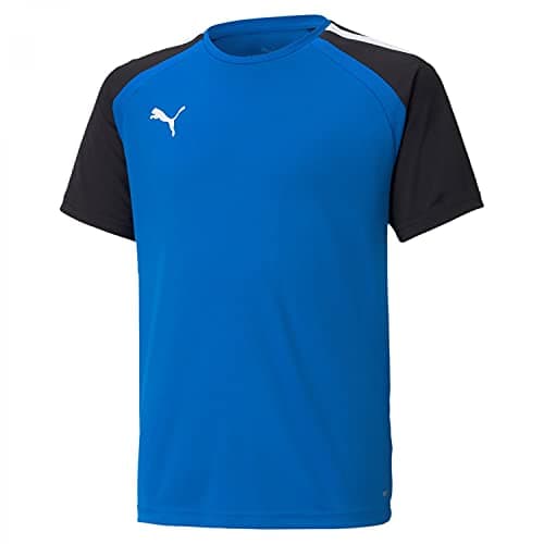 Image of PUMA Unisex Baby Teampacer Jersey Jr T-shirt, Electric Blue Lemonade-puma Black-puma White, 164 EU