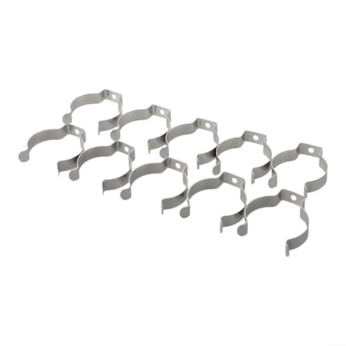 Image of Narrow Base Spring Terry Clamp Tool Organizer Made of Robust Manganese Steel, Designed for Heavy Duty Storage of Tools, Pipes, Brooms and Brushes (32mm (35mm)