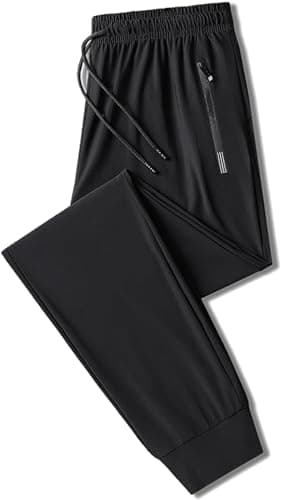 Image of Coolmance Stretch Pants,StretchActive - Unisex Ultra Stretch Quick Drying Pants, Fast Dry Stretch Pants, Breathable, Comfortable (L, Black Drawstring)