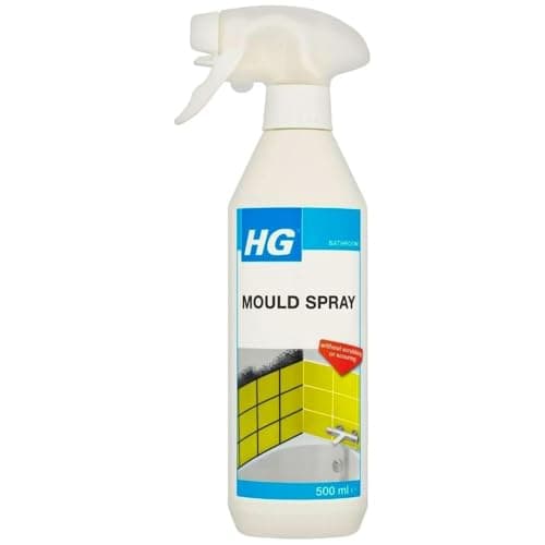 Image of HG Mould Spray 500ml – Fast Acting Mould Remover for Bathroom, Removes Black Mould & Mildew from Tiles, Grout & Silicone Sealant, No Scrub Cleaner for Showers, Baths & Walls