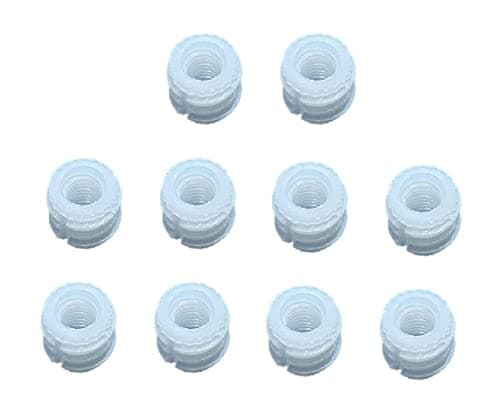 Image of TERF® M6 X 10.5mm Wood Insert Nut Flat Pack Furniture Pre-Inserted Cam Dowel Nuts M6 (6mm) X 10.5mm Threaded Insert Socket Nut for Wood Timber Furniture - Pack of 10