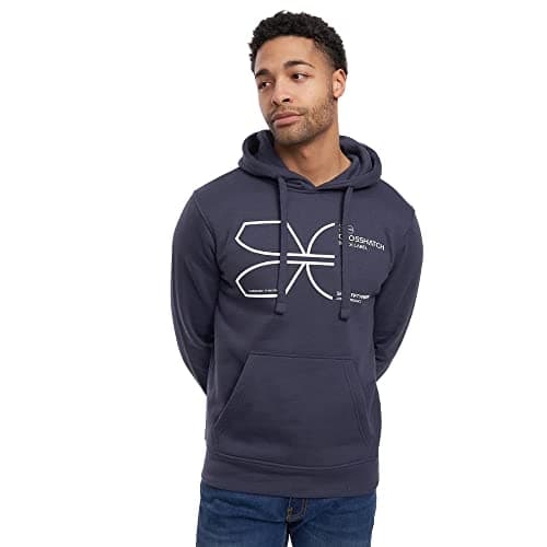 Image of Crosshatch - Mens Everyday Essential Sweatshirt - Cutups Hoodies(XL/Navy)