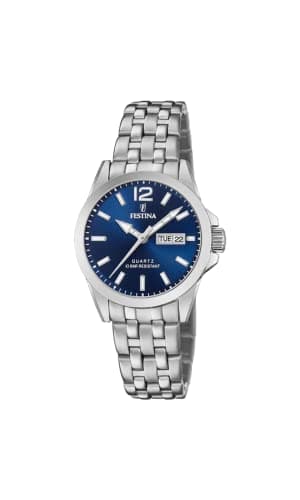 Image of Festina Womens Analogue Quartz Watch with Stainless Steel Strap F20455/3,Blue
