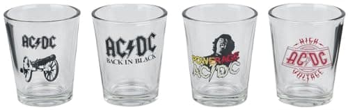 Image of GB eye AC/DC Mix Shot Glasses - Set of 4