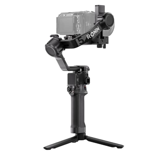 Image of DJI RS 5, Gimbal Stabilizer for Camera Canon/Sony/Panasonic/Nikon/Fujifilm, Fine-Tuning Knobs, 2nd-Gen Automated Axis Locks, Quick-Open Tripod, New Z-Axis Indicator
