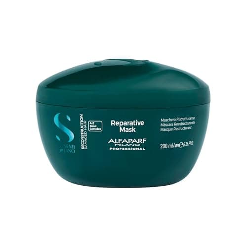 Image of Alfaparf Milano Semi di Lino Reconstruction Reparative Mask 200ml - maschera ristrutturante capelli da medi a spessi