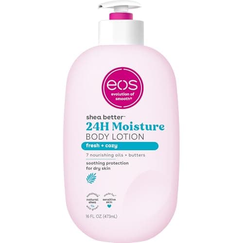 Image of eos fresh & cozy body lotion shea better 24hr moisture - 16 oz/473 ml