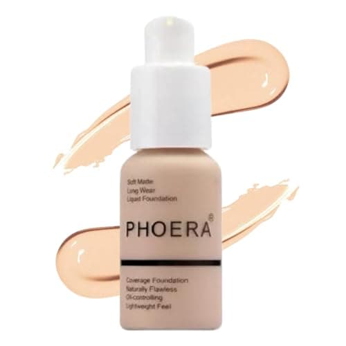 Image of Noble Gifts - Foundation, Full Coverage Foundation, Soft Matte, Oil Control Foundation Makeup Flawless Smooth Long Lasting 24HR Waterproof and Blendable 30ml (102 - Nude)