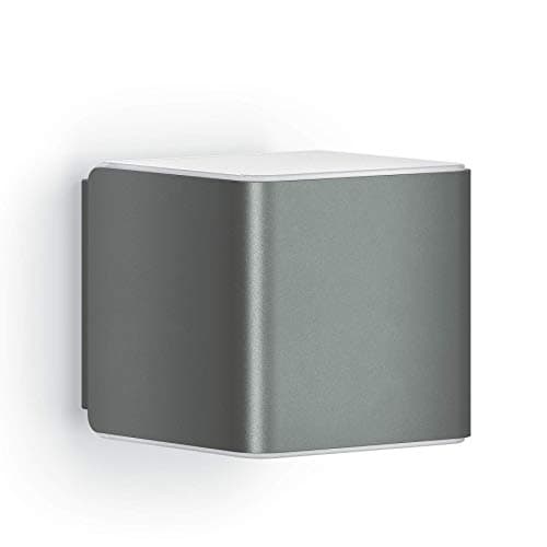 Image of Steinel Wall Light L 840 SC Anthracite, LED Outdoor Light, 160° Motion Detector, Networkable, can be Operated via Bluetooth App, 9.1 W