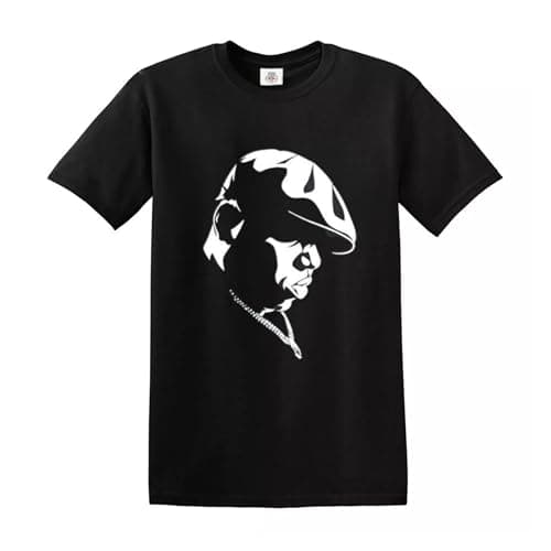 Image of Trend Gear Biggie Smalls T-Shirt Mens Notorious Big Hip Hop Rap Big 2 PAC Top (Black, 4XL)