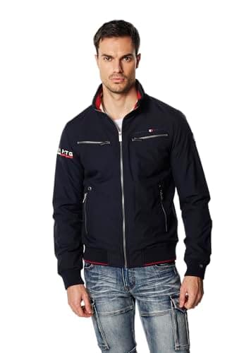 Image of KOROSHI MANIAKS GRAPHIC DESIGN TM Lightweight short technical jacket, blue, M