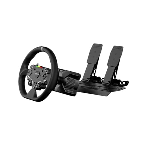 Image of MOZA R3 Racing Wheel and Pedals Bundle, PC Compatible, Direct Drive, 3.9Nm Torque, 11-inch ES Lite Wheel, 22 Buttons, SR-P Lite Pedals, Aviation Aluminium Construction
