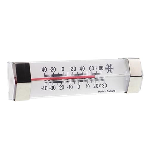 Image of Fridge Thermometer with Safe Zones Refrigerator Thermometer - Horizontal Fridge Freezer Thermometer with Ideal Zones
