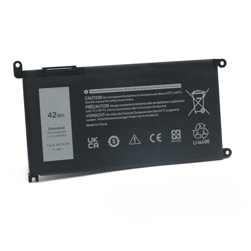 Image of WDX0R Laptop Battery for Dell Inspiron 13 14 15 5000 7000 Series,Latitude 3000 Series 3180 3190 3300 3379,Vostro Series 3480 3481 3583 5468 P69G P58F-11.4V/42Wh