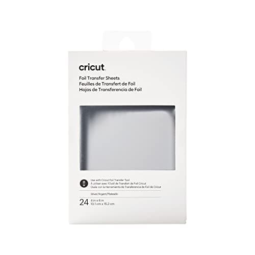 Image of Cricut, foil Transfer Sheet, Rose Gold, 24 Count (Silver)