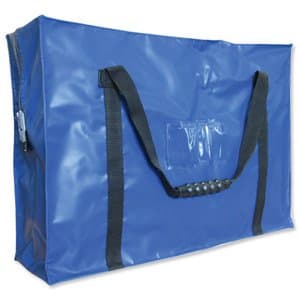 Image of Versapak Secure Tough Durable Holdall Blue Web Carry Handles W508xD152xH356mm Ref CCBX2 BLS