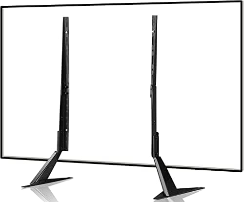 Image of Suptek Universal TV Stand 65 inch, Metal TV Feet Legs for 20-65 inch LCD/LED/OLED/Plasma Flat&Curved Screens Height Adjustable with VESA 75x75mm to 800x500mm Max 50kgs