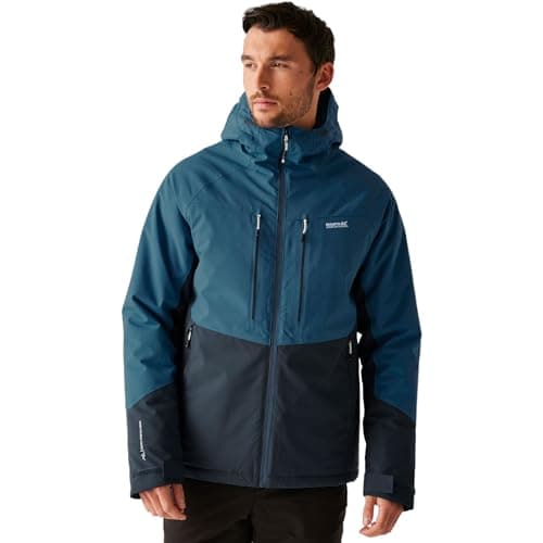 Image of Regatta Mens Highton Padded Jacket Waterproof Stretch Insulated Winter Coat