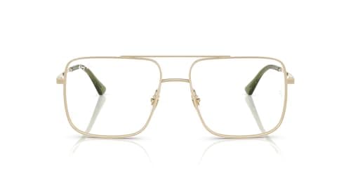 Image of Ray-Ban Rx3758v Ari Prescription Eyewear Frames, Pale Gold/Demo Lens, 54 mm