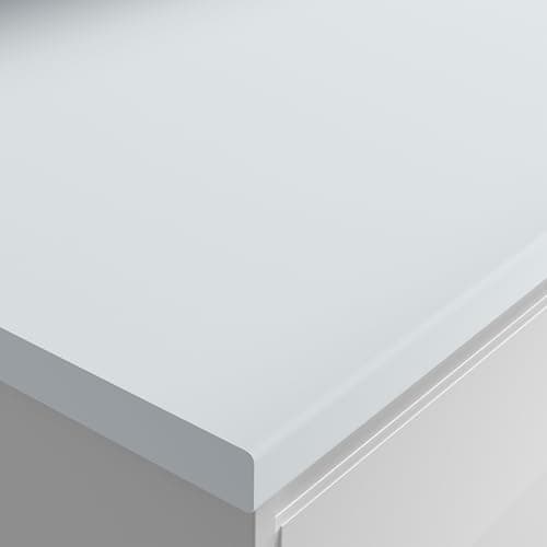 Image of Wilsonart Blanc Chamonix Post Formed Laminate Kitchen Worktop 3000 x 600 x 38mm, durable laminate surface, scratch resistant, moisture resistant finish, easy to clean, ideal for all kitchens