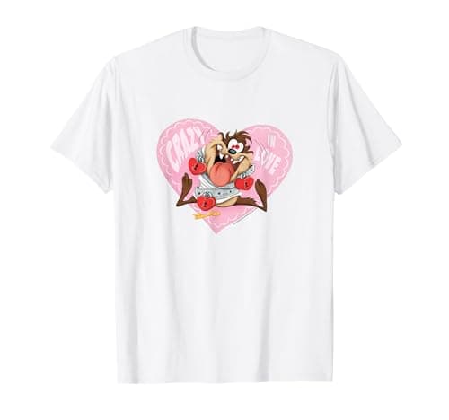 Image of Looney Tunes Taz Crazy In Love Valentine's Day T-Shirt