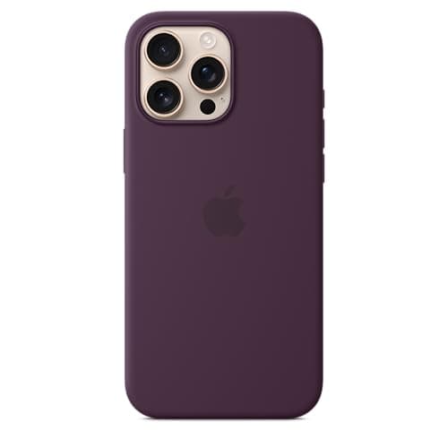 Image of Apple iPhone 16 Pro Max Silicone Case with MagSafe - Plum ​​​​​​​