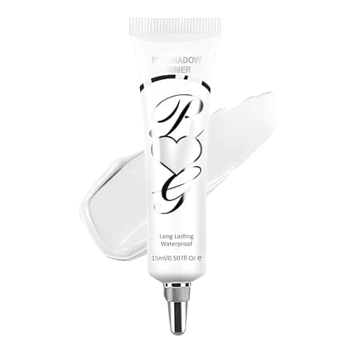 Image of Eyeshadow Primer, Pigment Base Eyeshadow Primer, Ultra-Creamy Eye Base Lightweight Long Lasting Eye Primer, Matte Full Coverage Concealer Makeup for Mature Skin 15ml (1# white)