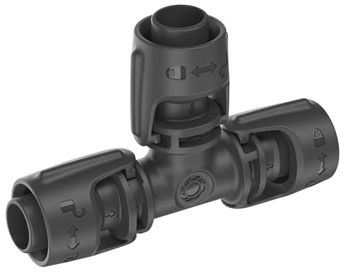 Image of Gardena Micro-Drip-System T-Piece 13 mm (1/2 inch): Connector for 13 mm Connecting Pipes, T-Shaped Branch Connection, Automatic Irrigation, Reusable (13201-20)