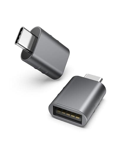 Image of Syntech USB C to USB Adapter(2 Pack), USB-C Male to USB3.0 Female Adapter Compatible with MacBook Pro after 2016, MacBook Air after 2018, Mac Mini, Dell XPS and More Type C or Thunderbolt 3 Devices