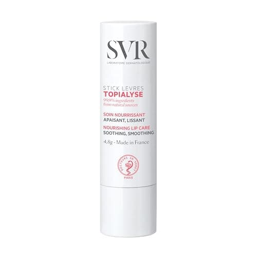 Image of SVR TOPIALYSE Lips - Soothing, Nourishing, Protective Balm for Dehydrated Dry Lips, 99,9% Ingredients of Natural Origine, 4gr (Castor Oil)