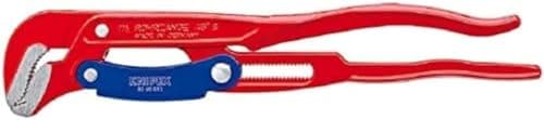 Image of KNIPEX Pipe Wrench S-Type with Fast Adjustment Red Powder-Coated 420 mm, 83 60 015