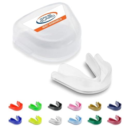Image of GAME GUARD Sports Mouthguard – Easy Fit Boil & Bite Gum Shield for Adults & Teens (Age 13+) – Mouth Guard for Rugby, Hockey, GAA – Ideal for Schools and Clubs (Clear)