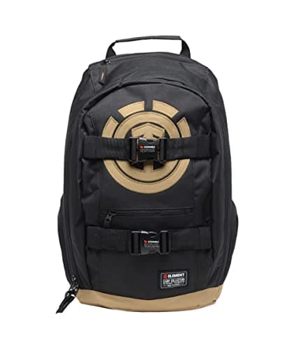 Image of Element Men's Mohave Backpack-Lightweight School Bookbag with Skate Straps, Flint Black, One size