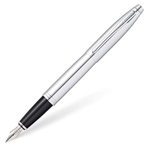 Image of CROSS Calais Polished Chrome Fountain Pen with Stainless Steel Medium Nib