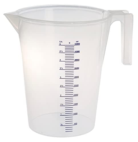 Image of Heavy Duty Measuring Jug 5 litres Lightweight Strong Durable