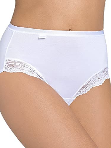 Image of Sloggi Women's Romance Maxi Brief, White, Size 14