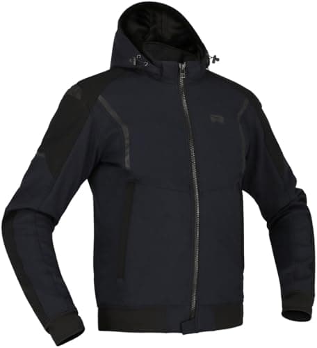 Image of Richa Atomic 2 waterproof Motorcycle Textile Jacket, black/dark blue, M