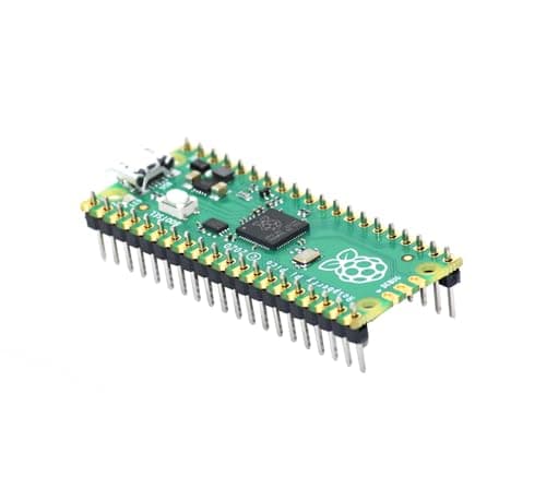 Image of Raspberry Pi Pico Board with Soldered Header Raspberry Pi Pico RP2040 Microcontroller Development Board with Pre-soldered Headers