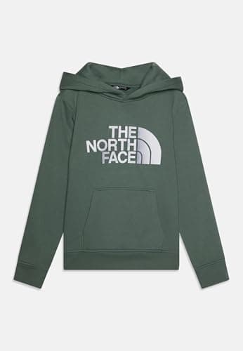 Image of The North Face Boy's Drew Peak Hooded Sweatshirt, Duck Green, 14/16 Years