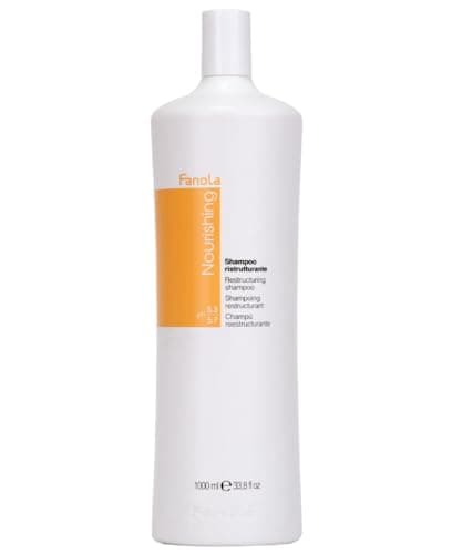Image of Fanola Restructuring Shampoo, Hydration and Nourishment to Dry, Stressed and Damaged Hair, Enriched Formula with Milk Proteins, 1000
